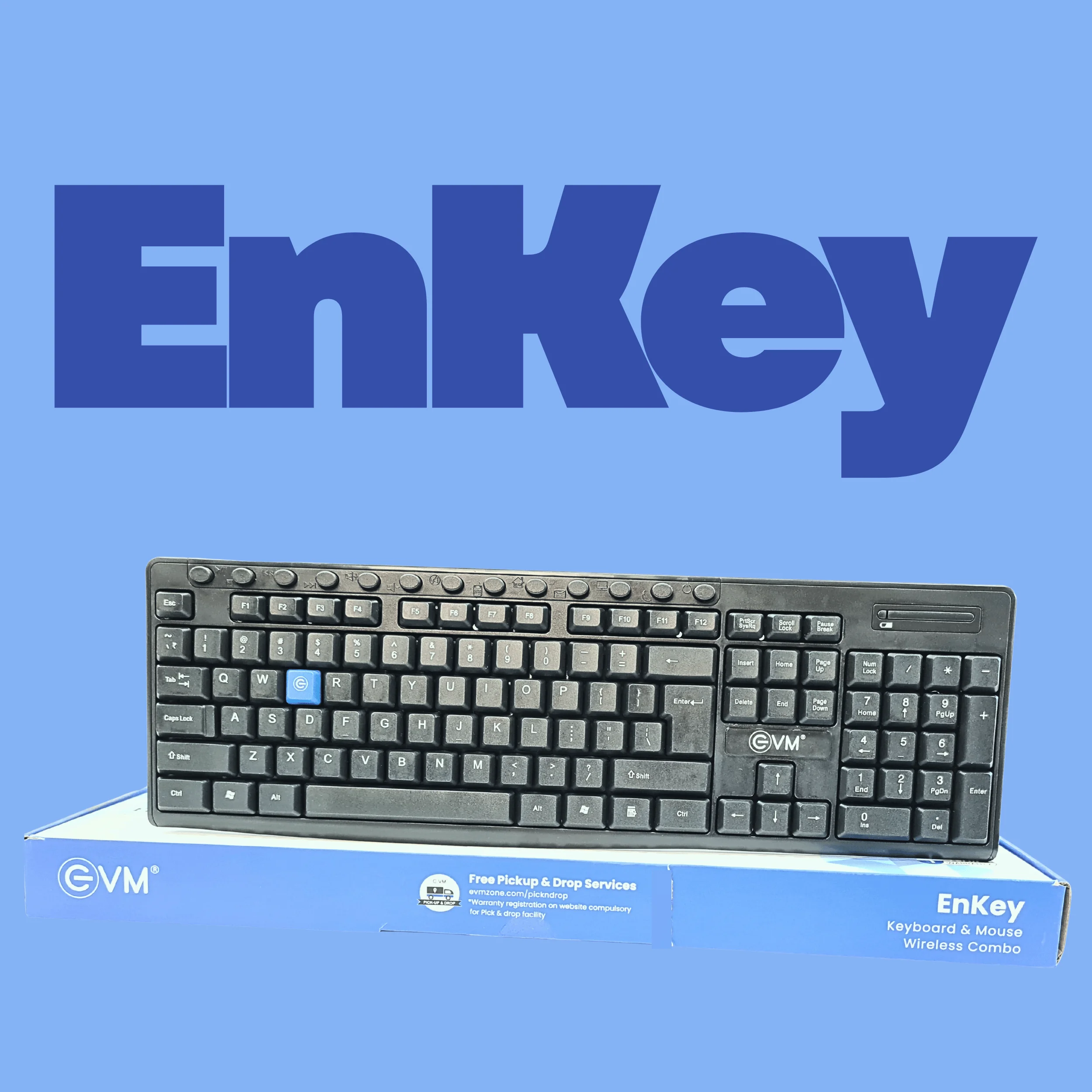 EVM EnKey Wireless Keyboard & Mouse Combo