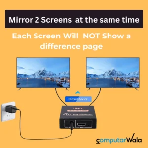 HDMI Splitter 1 in 2 Out [Not Bi-Directional | Not for Extend