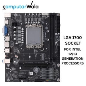 ZEBRONICS H610M2 Micro-ATX Motherboard for LGA 1700 Socket, Supports Intel 12th & 13th Generation Processors